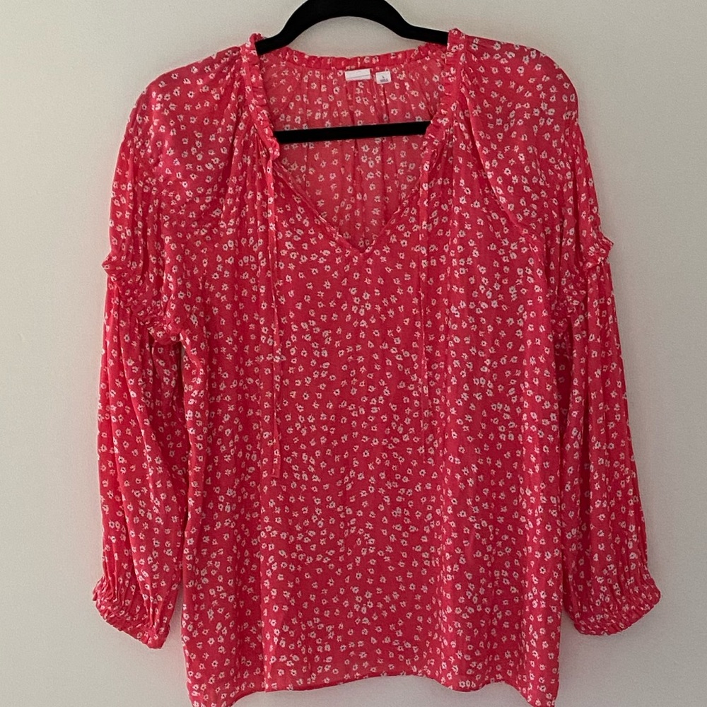 Printed flowy blouse